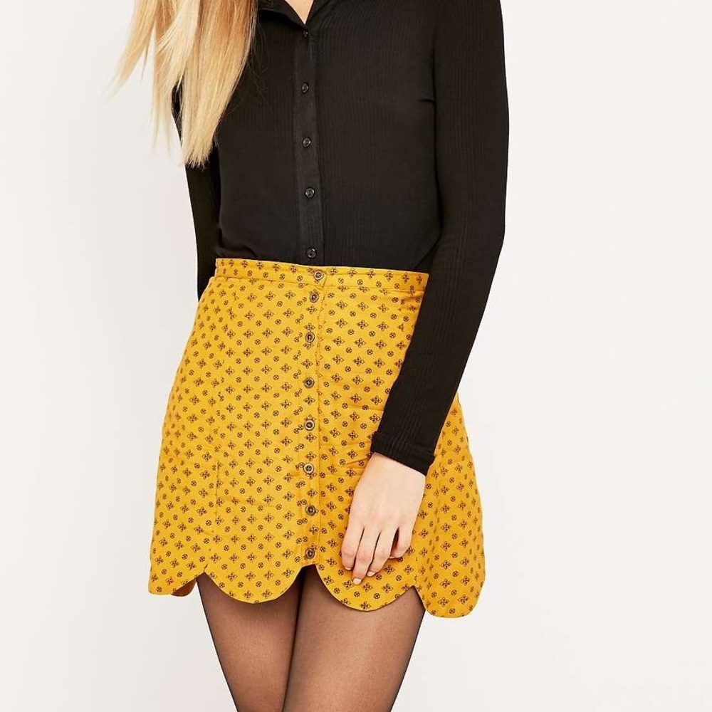 Urban Outfitters Scalloped Skirt